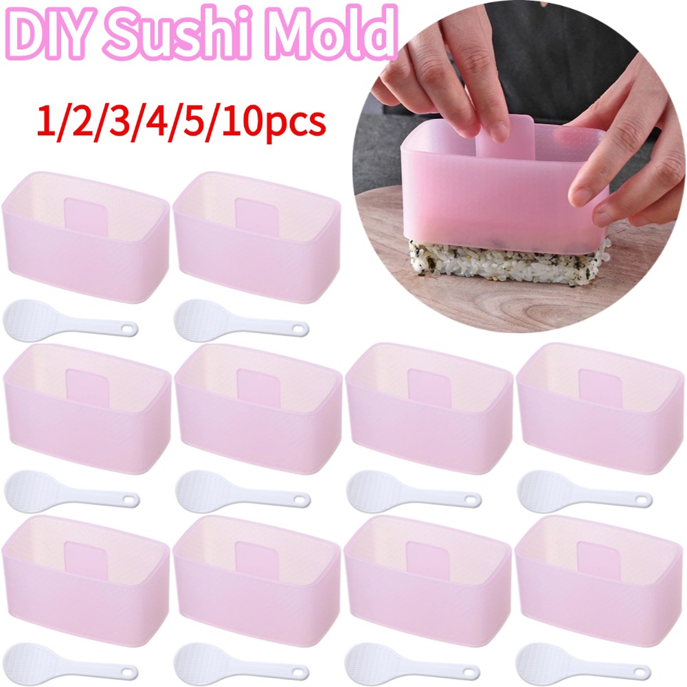 Sushi Making Kit - DIY寿司型メーカー 新しいフードプレス ノンスティック 長方形 三角形 寿司キット