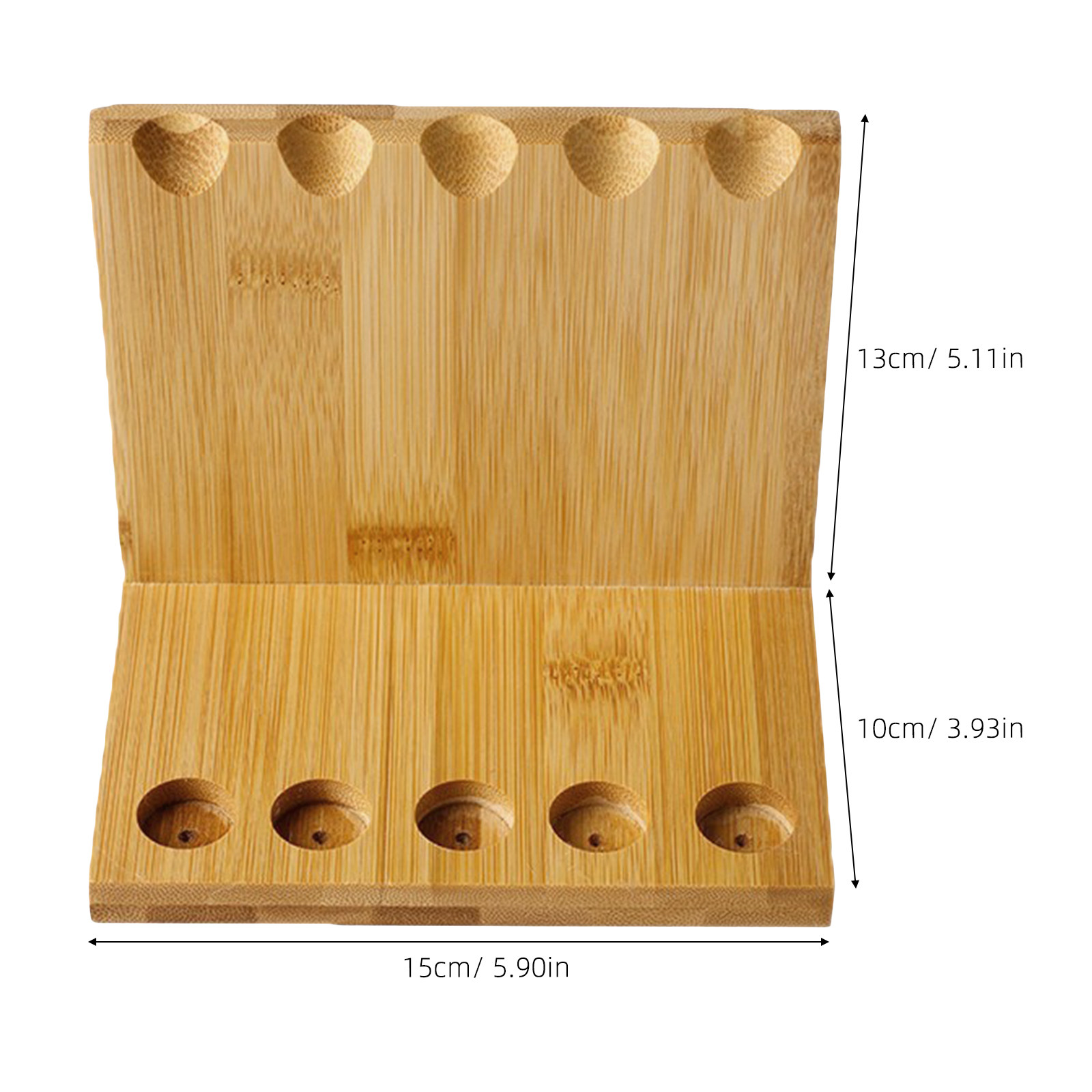 竹製のお香立て 5穴 竹製のお香収納・展示ラック。瞑想、ヨガ - Incense Holder のレビューと価格