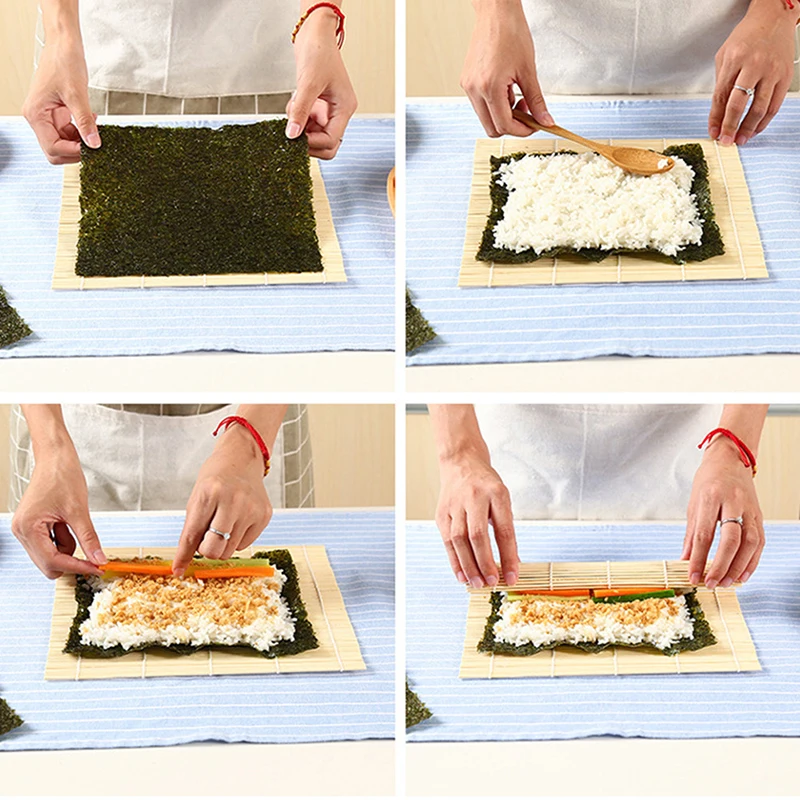 竹寿司ローリングマット、焦げ付き防止キッチンツール、ライスロ - Sushi Making Kit のレビューと価格