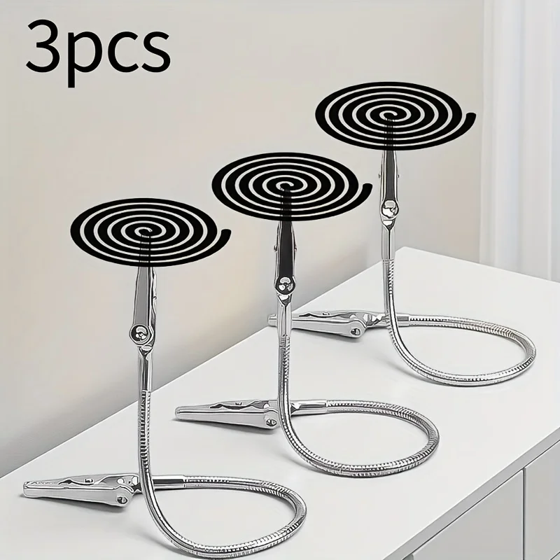 3個入り蚊取り線香ホルダークリップ、調整可能な金属製線香スタ - Incense Holder のレビューと価格