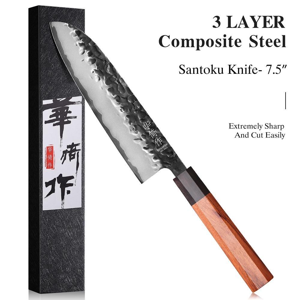 7.5インチ 日本製 3層複合鋼 プロ仕様シェフナイフ スラ - Japanese Knife のレビューと価格