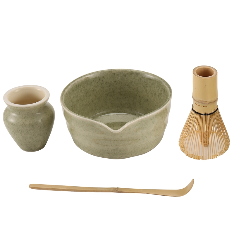 抹茶セット、日本の茶器セットには注ぎ口付き抹茶茶碗、抹茶ホル - Japanese Tea のレビューと価格